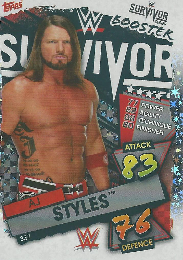 WWE Topps Slam Attax 2021 AJ Styles #337
