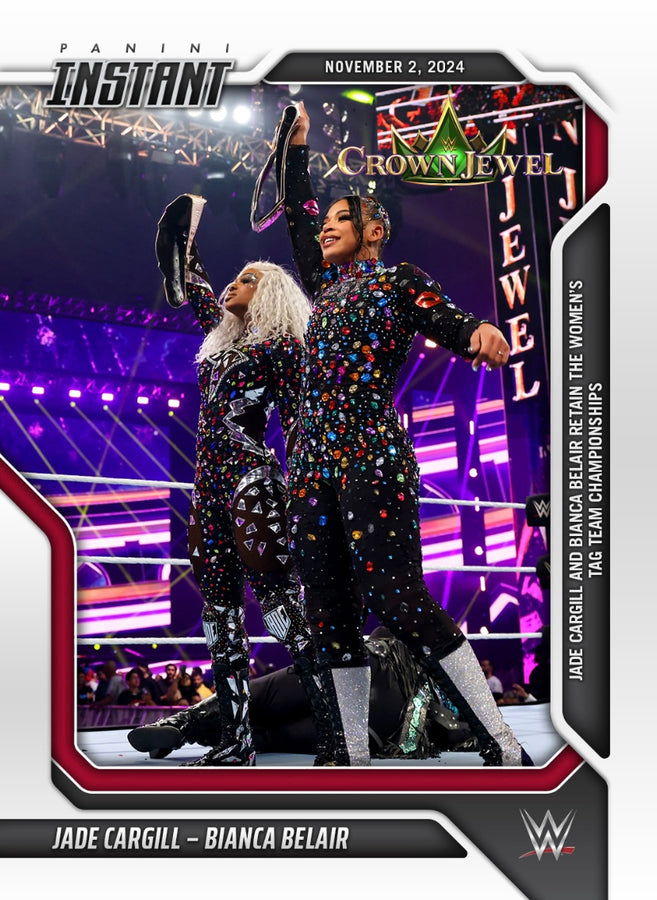 Jade Cargill – Bianca Belair – Jade Cargill and Bianca Belair Retain the Women’s TAG Team Championship trading card PW Catalog