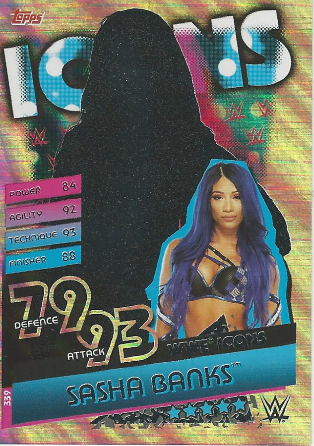 WWE Topps Slam Attax Reloaded 2020 Sasha Banks #339