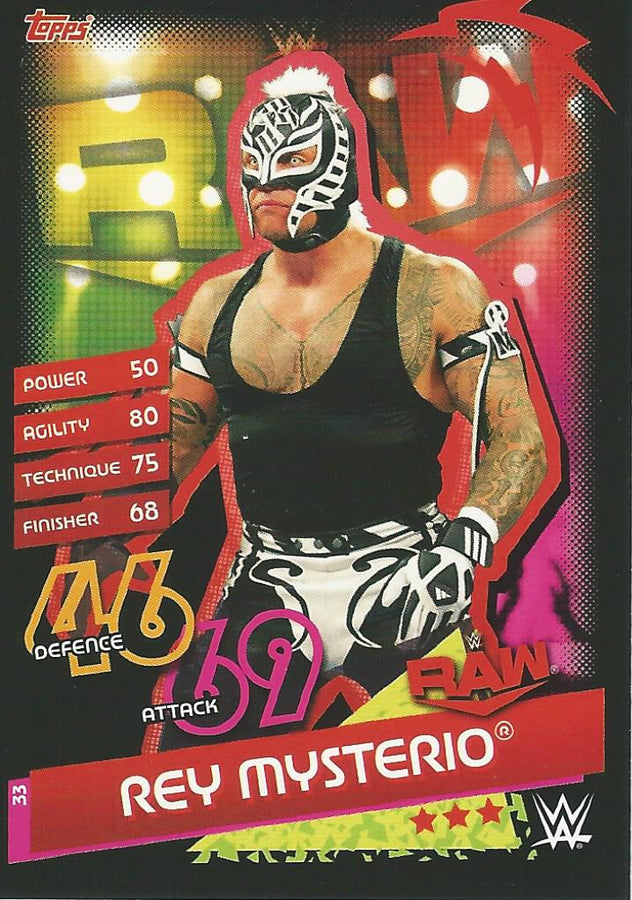 WWE Topps Slam Attax Reloaded 2020 Rey Mysterio #33