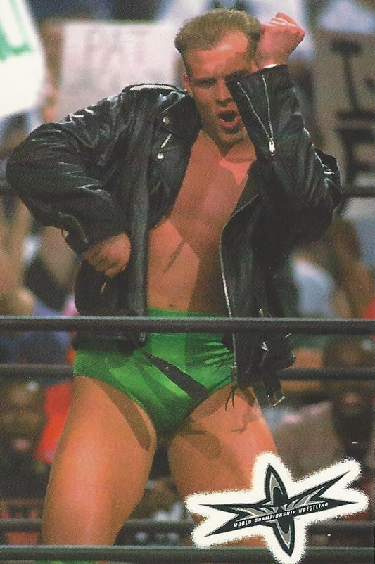 WCW Crazy Planet Stickers 1999 Alex Wright trading card PW Catalog