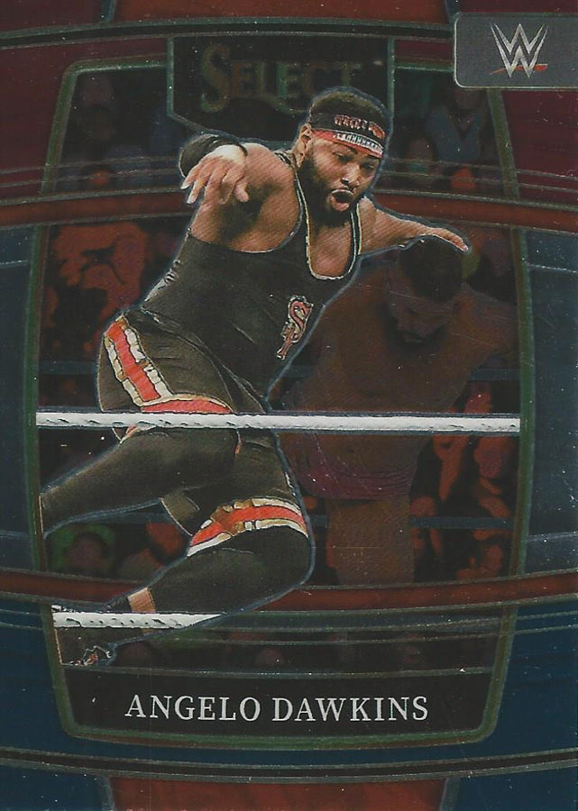 WWE Panini Select 2022 Red/Silver/Blue Angelo Dawkins #33