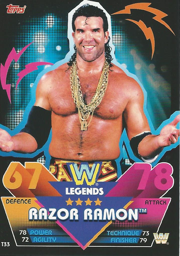 WWE Topps Slam Attax Reloaded 2020 Razor Ramon T33 trading card PW Catalog
