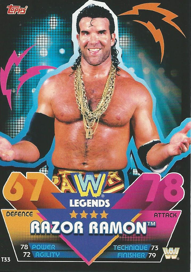 WWE Topps Slam Attax Reloaded 2020 Razor Ramon T33 trading card PW Catalog