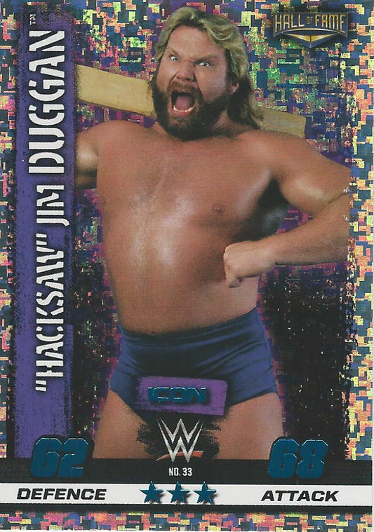 WWE Topps Slam Attax 10th Edition 2017 Hall of Fame Hacksaw Jim Duggan #33