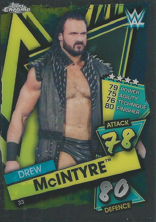 WWE Topps Slam Attax Chrome 2021 Drew McIntyre #33