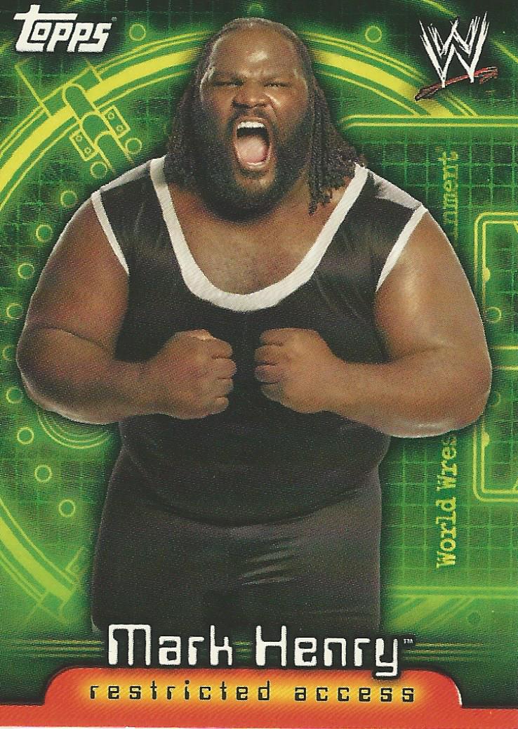 WWE Topps Insider 2006 US Mark Henry #33