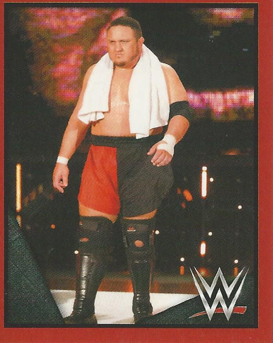 WWE Topps Then Now Forever 2016 Stickers Samoa Joe #33