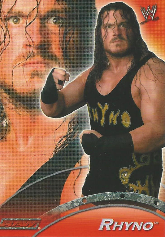 WWE Topps Apocalypse 2004 Rhyno R33 trading card PW Catalog