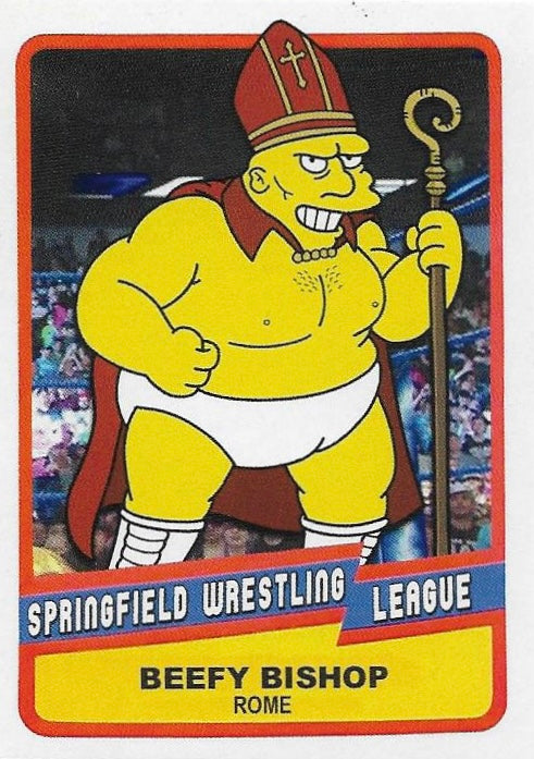 Beefy Bishop – Rome trading card PW Catalog