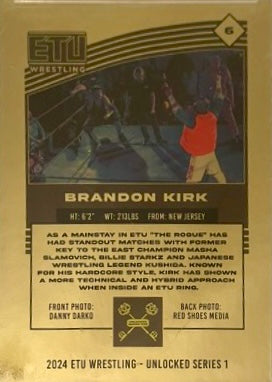 “The Rogue” Brandon Kirk trading card PW Catalog