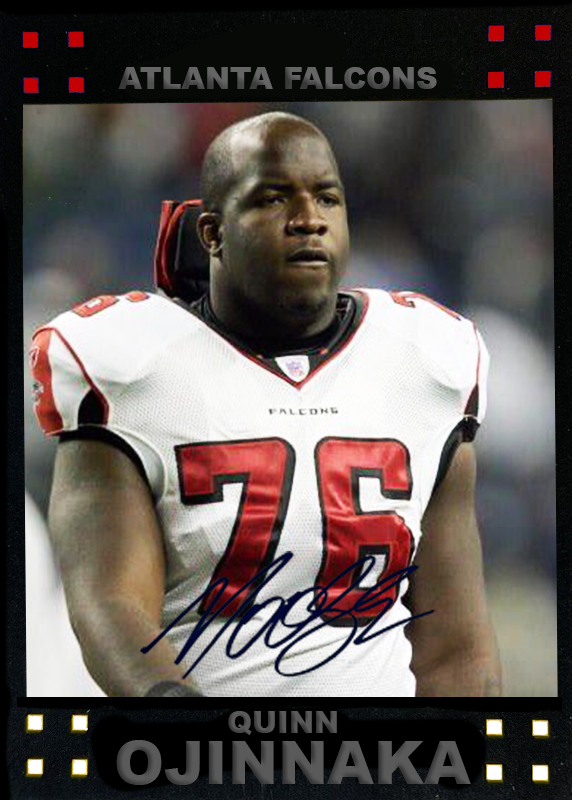 Quinn Ojinnaka – Atlanta Falcons trading card PW Catalog