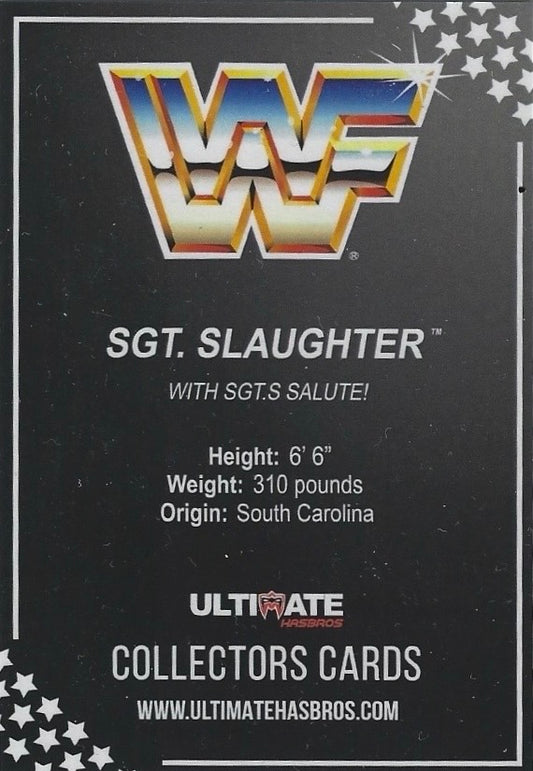 SGT. Slaughter trading card PW Catalog