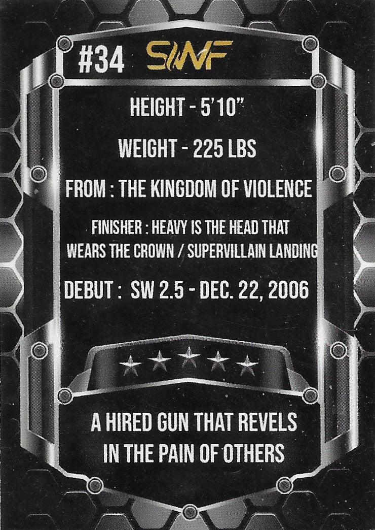 King Violent trading card PW Catalog