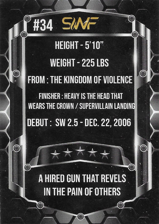 King Violent trading card PW Catalog