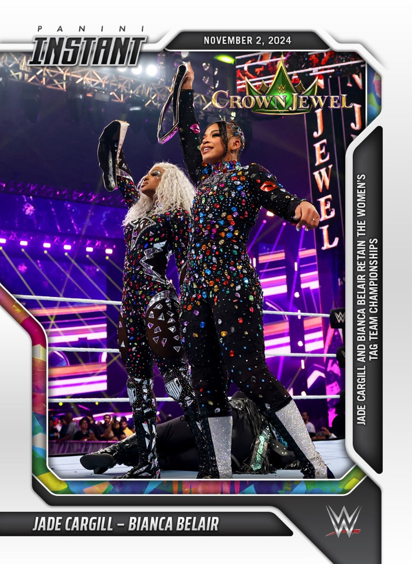 Jade Cargill – Bianca Belair – Jade Cargill and Bianca Belair Retain the Women’s TAG Team Championship trading card PW Catalog