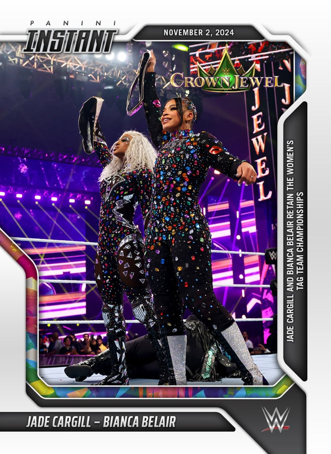 Jade Cargill – Bianca Belair – Jade Cargill and Bianca Belair Retain the Women’s TAG Team Championship trading card PW Catalog