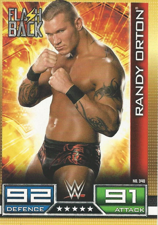 WWE Topps Slam Attax 10th Edition 2017 Flashback Randy Orton #340