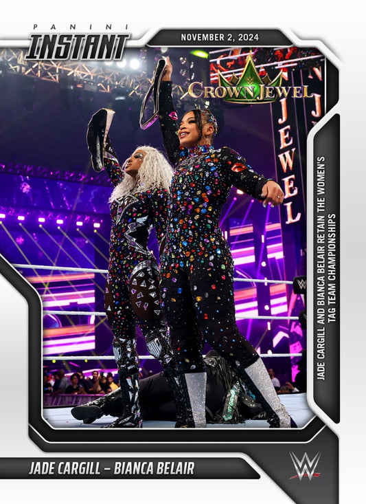 Jade Cargill – Bianca Belair – Jade Cargill and Bianca Belair Retain the Women’s TAG Team Championship trading card PW Catalog