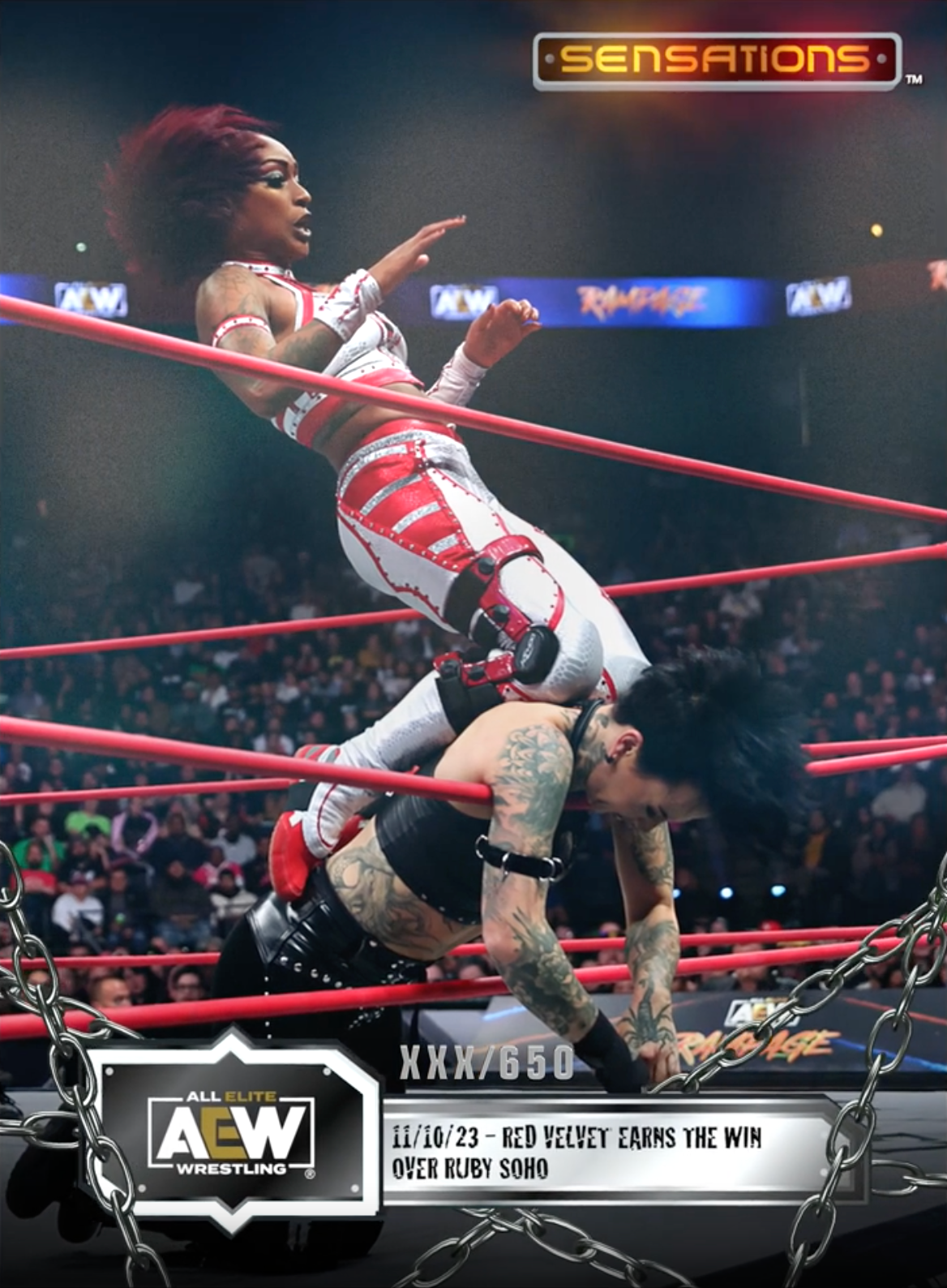 11/10/23 – Red Velvet – Red Velvet Earns the Win Over Ruby Soho trading card PW Catalog