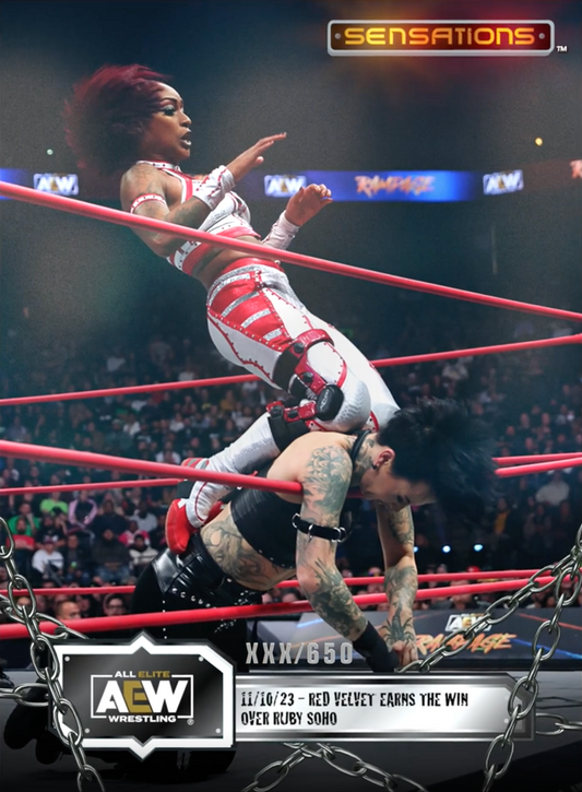 11/10/23 – Red Velvet – Red Velvet Earns the Win Over Ruby Soho trading card PW Catalog