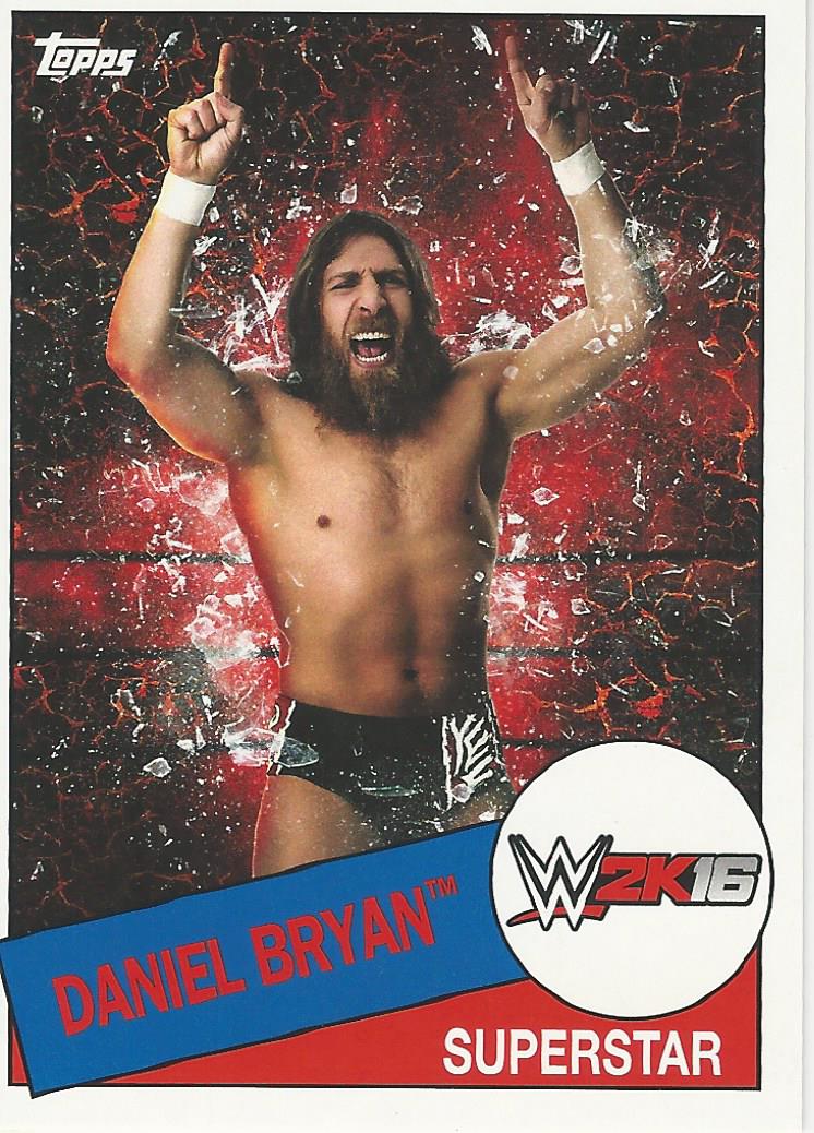WWE Topps Heritage 2015 Daniel Bryan 2K16 2 of 8 trading card PW Catalog