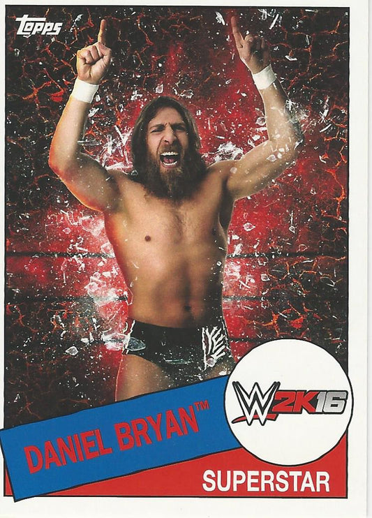 WWE Topps Heritage 2015 Daniel Bryan 2K16 2 of 8 trading card PW Catalog