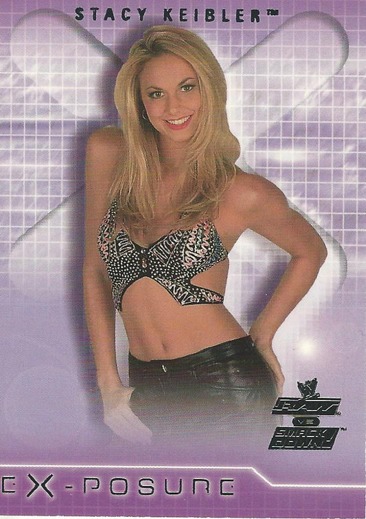 WWE Fleer Raw vs Smackdown 2002 XP 7 of 10 Stacy Keibler