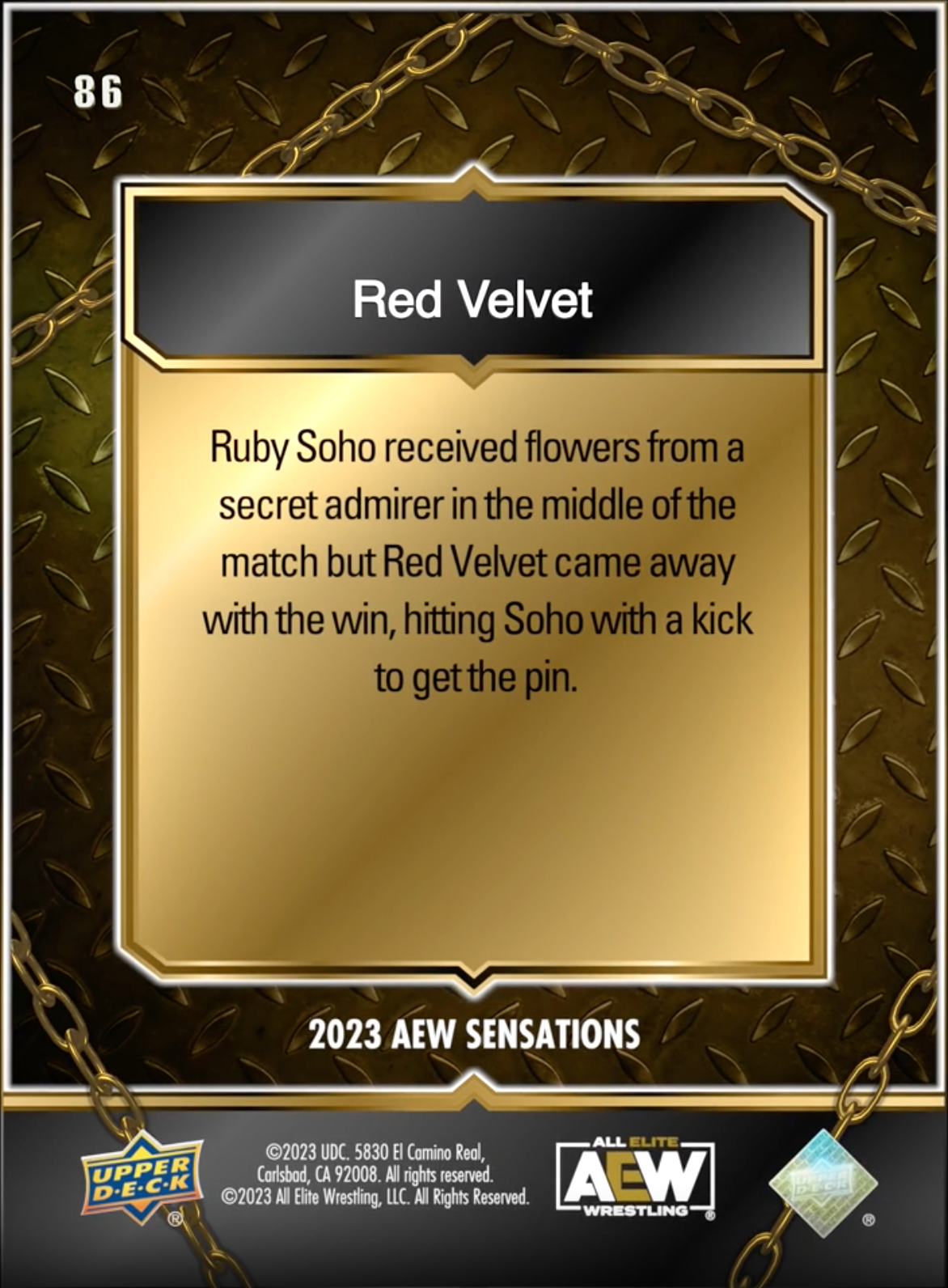 11/10/23 – Red Velvet – Red Velvet Earns the Win Over Ruby Soho