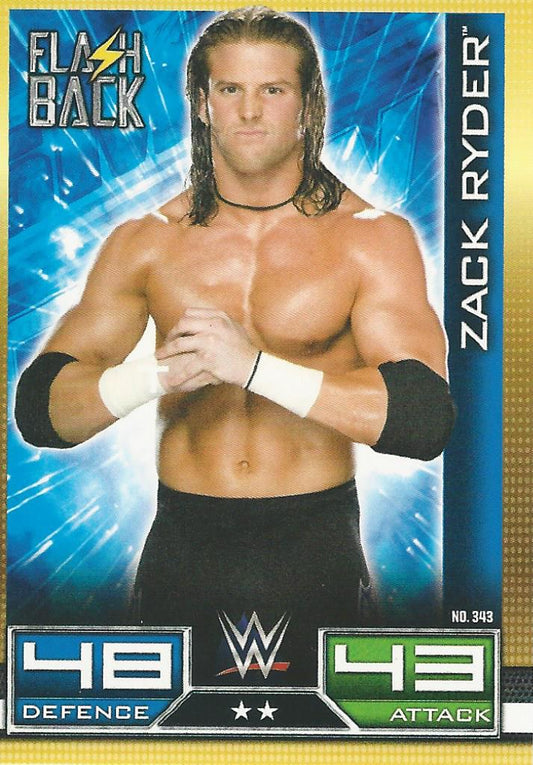 WWE Topps Slam Attax 10th Edition 2017 Flashback Zack Ryder #343