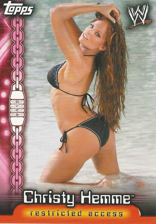 WWE Topps Insider 2006 Christy Hemme D7 trading card PW Catalog