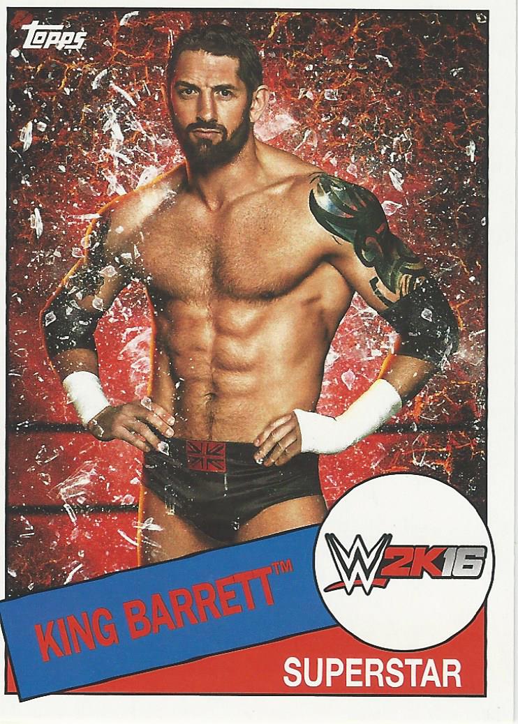 WWE Topps Heritage 2015 Wade Barrett 2K16 4 of 8 trading card PW Catalog