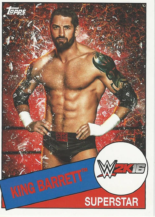 WWE Topps Heritage 2015 Wade Barrett 2K16 4 of 8 trading card PW Catalog