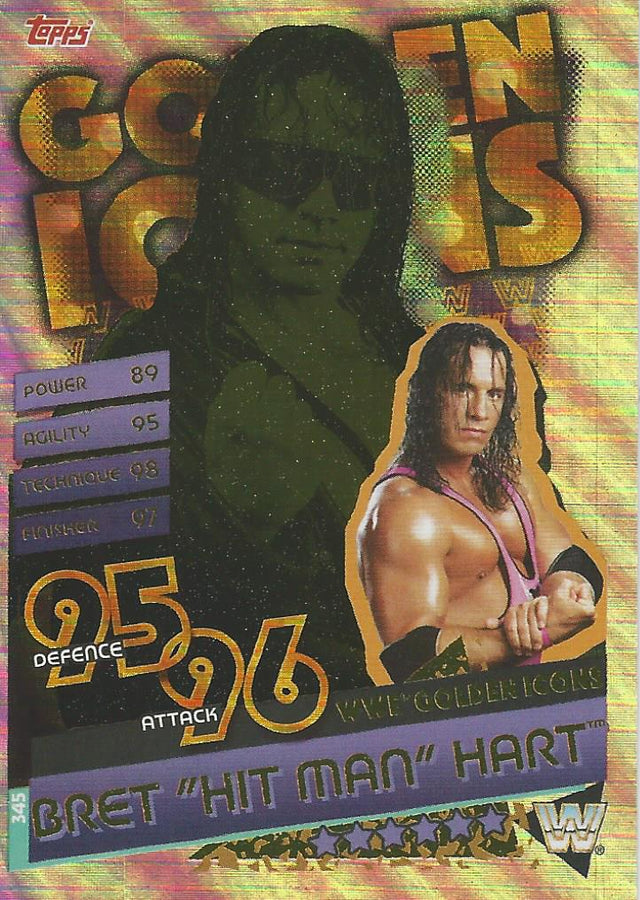 WWE Topps Slam Attax Reloaded 2020 Bret Hitman Hart #345