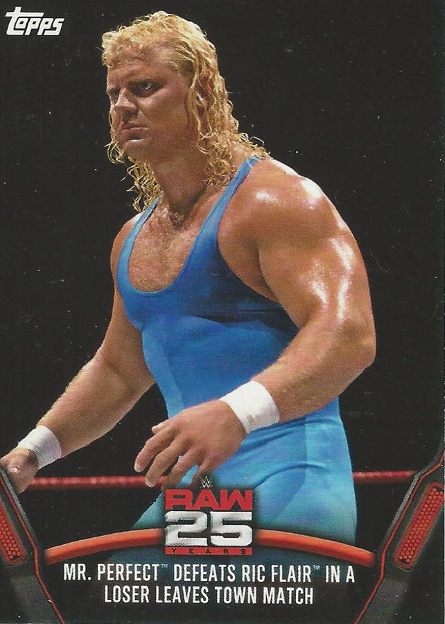 WWE Topps Then Now Forever 2018 Mr Perfect Raw-2 trading card PW Catalog