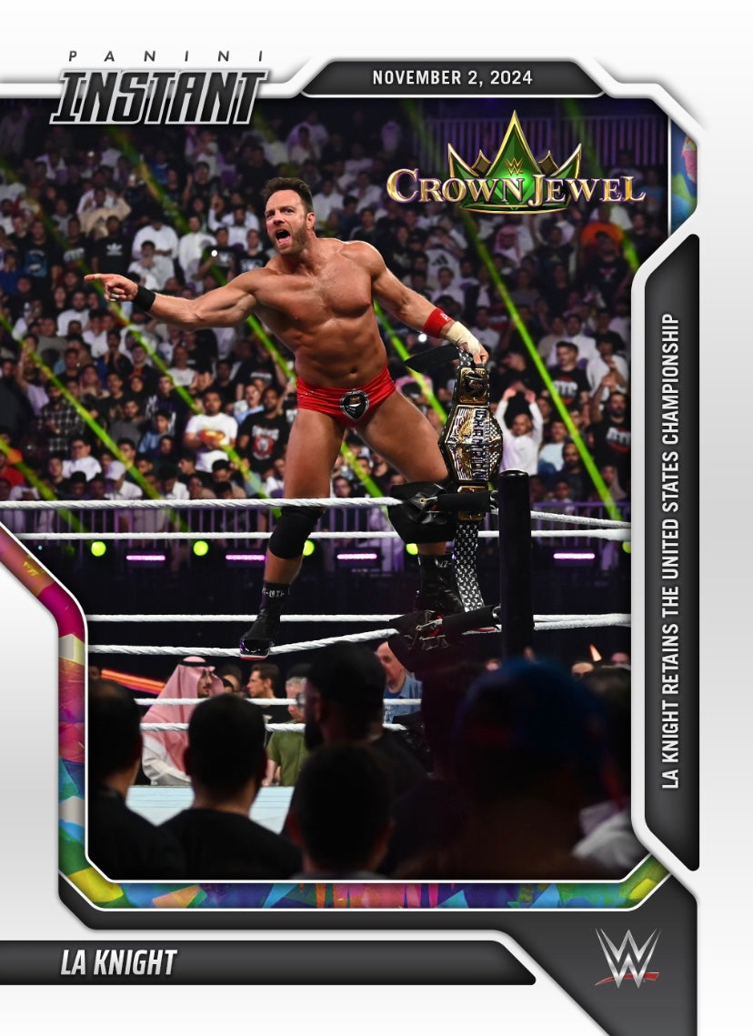 La Knight – la Knight Retains the United States Championship trading card PW Catalog