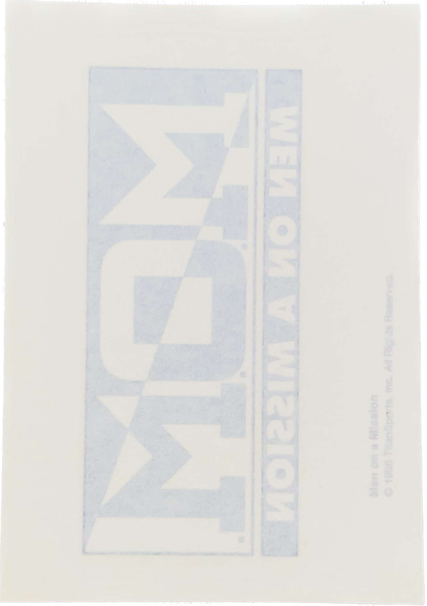 WWF Tattoos 1995 Men on a Mission Logo from Germany Pwcatalog