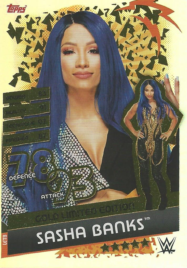 WWE Topps Slam Attax Reloaded 2020 Sasha Banks LETB trading card PW Catalog