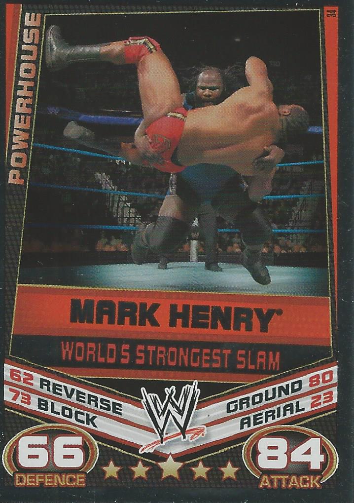 WWE Topps Slam Attax Rebellion 2012 Mark Henry #34