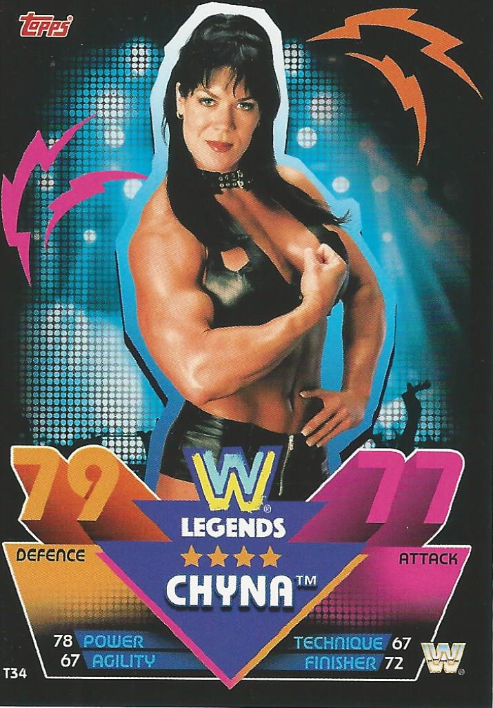WWE Topps Slam Attax Reloaded 2020 Chyna T34 trading card PW Catalog