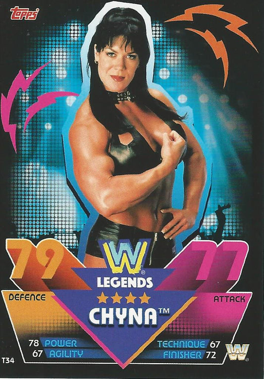 WWE Topps Slam Attax Reloaded 2020 Chyna T34 trading card PW Catalog
