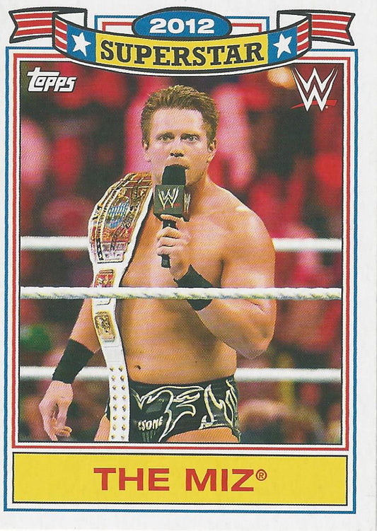 WWE Topps Heritage 2021 The Miz TM-13 trading card PW Catalog