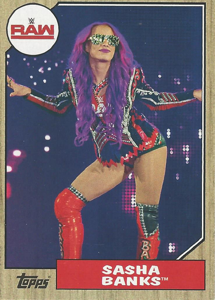 WWE Topps Heritage 2017 Sasha Banks #34