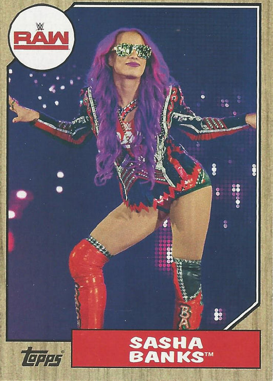 WWE Topps Heritage 2017 Sasha Banks #34