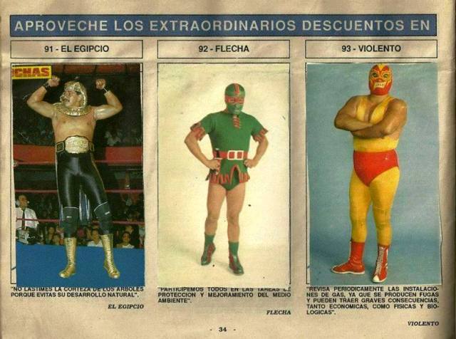 Super Album de Luchas Stickers Album 1991 From Mexico Stickers Album PW Catalog