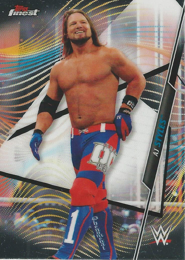 WWE Topps Finest 2020 AJ Styles #34