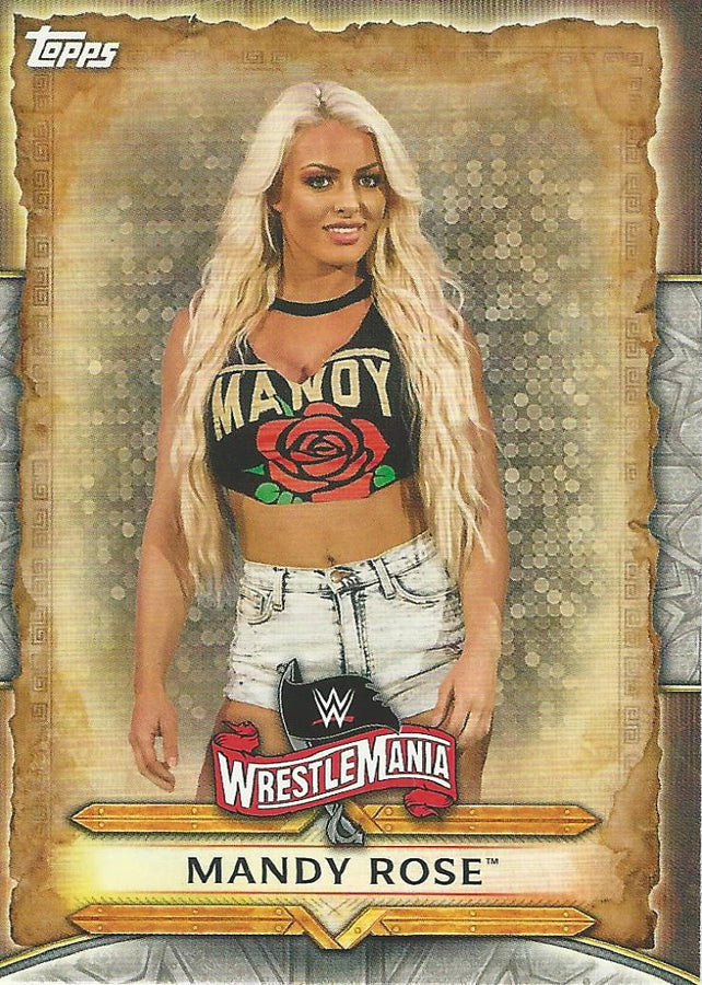 WWE Topps Road to Wrestlemania 2020 Mandy Rose WM-34 trading card PW Catalog