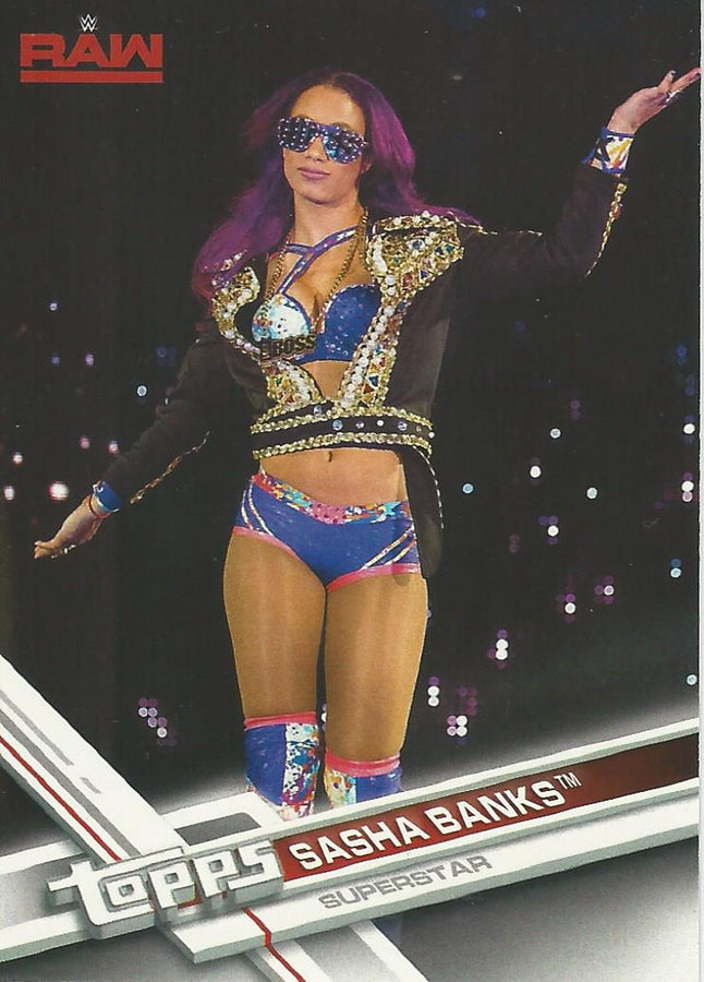 WWE Topps Then Now Forever 2017 Sasha Banks #134