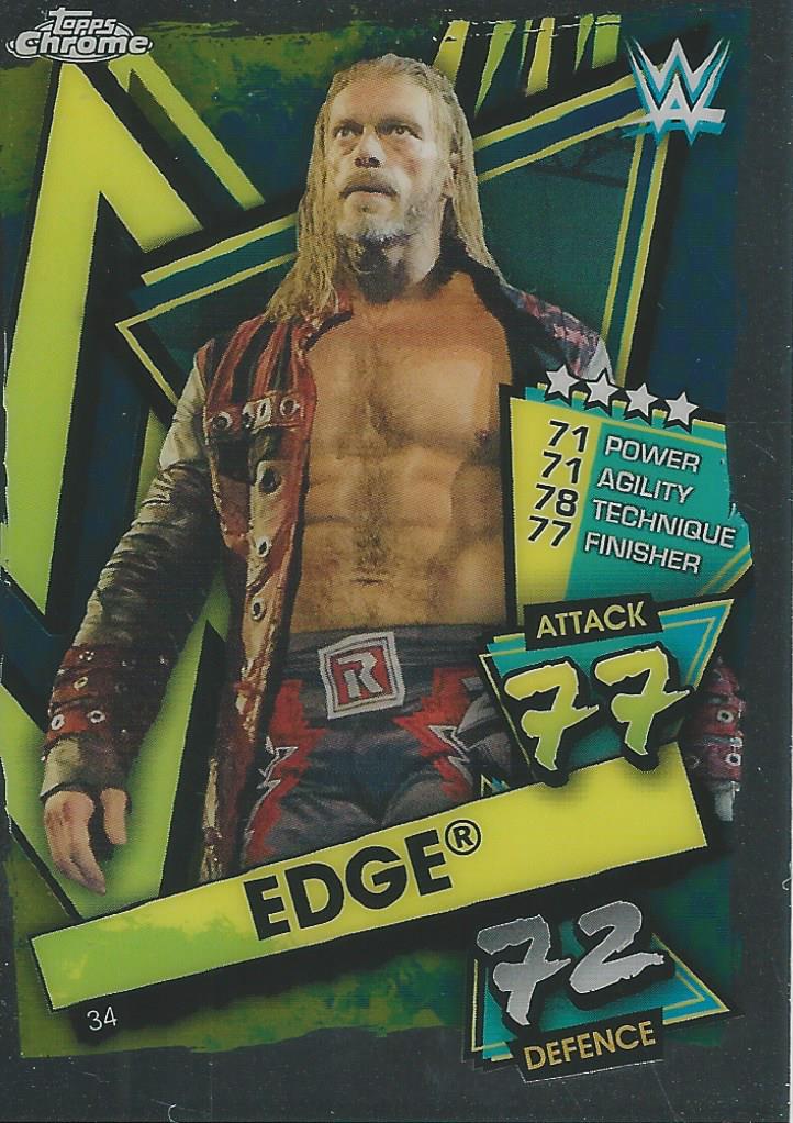 WWE Topps Slam Attax Chrome 2021 Edge #34
