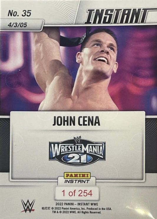 John Cena – Cena Takes Down JBL for First World Championship trading card PW Catalog